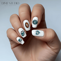 Image 1 of PHILADELPHIA EAGLES FOOTBALL NAIL DECALS 