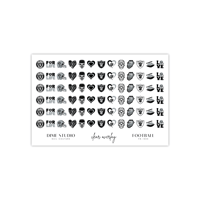Image 2 of LAS VEGAS RAIDERS FOOTBALL NAIL DECALS 
