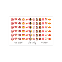 Image 2 of KANSAS CITY FOOTBALL FAN TEAM NAILDECALS