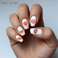 Image 1 of KANSAS CITY FOOTBALL FAN TEAM NAILDECALS