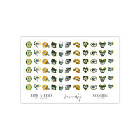 Image 2 of GREEN BAY PACKERS FOOTBALL NAIL DECALS 