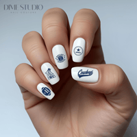 Image 1 of DALLAS COWBOYS FOOTBALL FAN TEAM NAIL DECALS FB1009