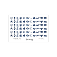 Image 2 of DALLAS COWBOYS FOOTBALL FAN TEAM NAIL DECALS FB1009
