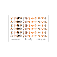 Image 2 of UT TEXAS LONGHORNS NAIL DECALS 