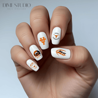 Image 1 of UT TEXAS LONGHORNS NAIL DECALS 