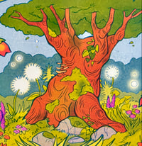 Image 3 of Sleepy Snail Girl Riso Print