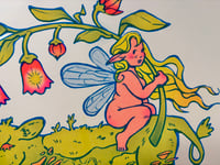 Image 2 of Fairy and Cow Friends Riso Print