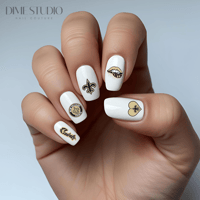 Image 1 of NEW ORLEANS SAINTS FOOTBALL NAIL DECALS 