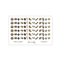 Image 2 of NEW ORLEANS SAINTS FOOTBALL NAIL DECALS 