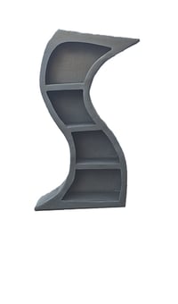 Image 1 of Dr Seuss / Alice in Wonderland inspired, whimsical 4ft curvy bookcase