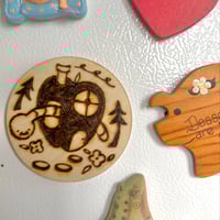 Image 4 of Wood Burned Magnets 