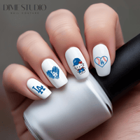 Image 1 of LA DODGERS BASEBALL FAN TEAM NAIL DECALS 