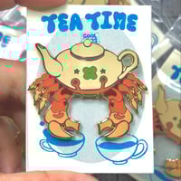 Image 1 of Teapot Crab Enamel Pin