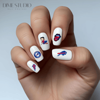 Image 1 of BUFFALO BILLS FOOTBALL NAIL DECALS 