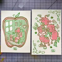 Image 1 of Tomato Gang and Apple Riso Prints