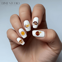 Image 1 of WASHINGTON COMMANDERS FOOTBALL NAIL DECALS 