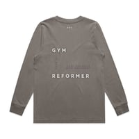 Image 2 of WOMENS LONG SLEEVE WINTER TEE- FADED GREY