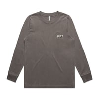 Image 1 of WOMENS LONG SLEEVE WINTER TEE- FADED GREY