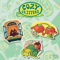 Image 5 of Cozy Critter Sticker Pack