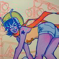 Image 2 of Alien Girl Riso Print