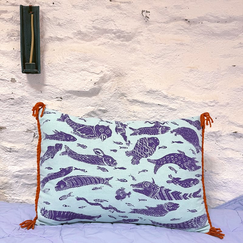 Persian Sea Creatures Pillow Case
