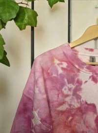 Image 3 of Ice dye Sweatshirt Baby Pink