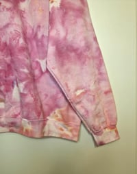 Image 4 of Ice dye Sweatshirt Baby Pink