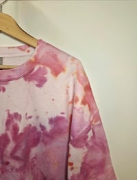 Image 2 of Ice dye Sweatshirt Baby Pink