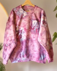 Image 1 of Ice dye Sweatshirt Peony