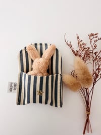Image 1 of Tiny plush - blue stripe