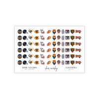 Image 2 of CHICAGO BEARS FOOTBALL NAIL DECALS 