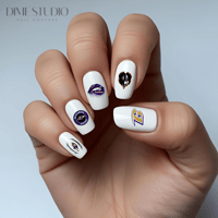 Image 1 of BALTIMORE RAVENS FOOTBALL NAIL DECALS 