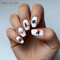 Image 1 of HOUSTON TEXANS FOOTBALL NAIL DECALS 