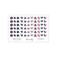 Image 2 of HOUSTON TEXANS FOOTBALL NAIL DECALS 