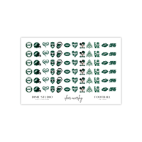 Image 2 of NY JETS FOOTBALL NAIL DECALS 