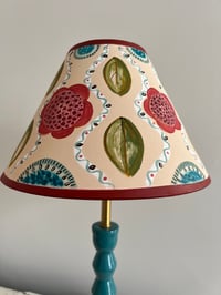Image 2 of "Sophia" a Hand Painted Patterned Lampshade for a Table Lamp