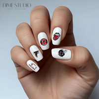 Image 1 of ATLANTA FALCONS FOOTBALL NAIL DECALS