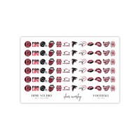 Image 2 of ATLANTA FALCONS FOOTBALL NAIL DECALS