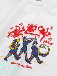 Image 2 of Music to my Fears Tee - white