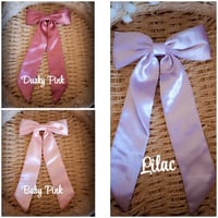 Image 2 of Long Tail Satin Bow
