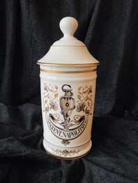 Image 1 of Grand pot d'apothicaire en porcelaine de Limoges // Onguent Napolitain