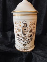 Image 2 of Grand pot d'apothicaire en porcelaine de Limoges // Onguent Napolitain