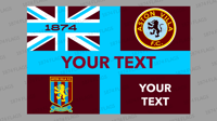 CUSTOM 'ENSIGN' UNION JACK FLAG - CLARET