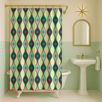 Image 2 of The Peacock Room Shower Curtain