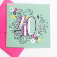 40th Birthday Card