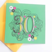 30th Birthday Card