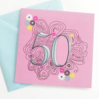 50th Birthday Card