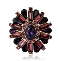 Image 3 of Brooch Girls - Rosé Garnet Brooch; Antique Cross Brooch