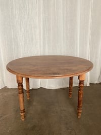 Image 2 of Table ronde pieds tournés
