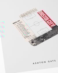 Image 2 of Bristol City FC Vintage Programme Collage – Football Art Print – Series 5